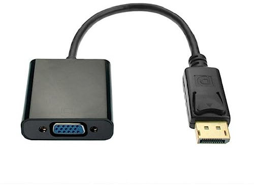 RJSQAQE Câble adaptateur DP vers VGA 1080p DisplayPort vers VGA pour HDTV ordinateur adaptateur PC projecteur moniteur H6O3