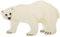 Beliani Kinderteppich Wolle weiß Tiermotiv Eisbär 100 x 160 cm handgetuftet Iorek