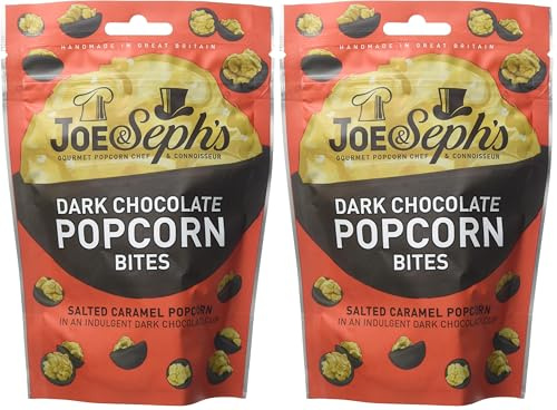 Joe & Seph’s Dark Chocolate Popcorn Bites, 63g (Pack of 2)