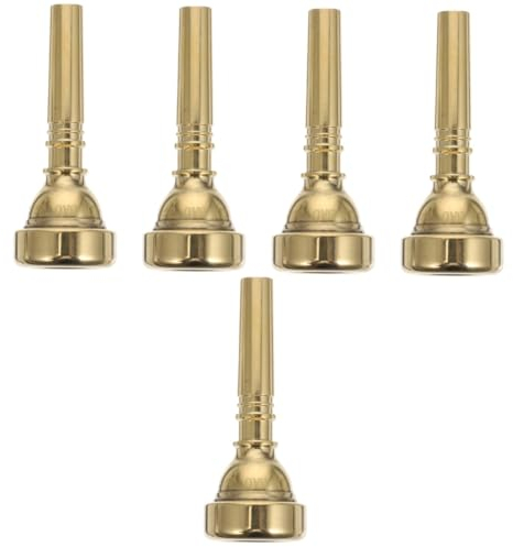 Toyvian 5 Stk Signalhorn-Mundstück für Anfänger Trompetenzubehör professionelle Trompete Musikinstrumente Trompete liefern Professionelles Trompetenmundstück tragbar Aufladen 7c Messing
