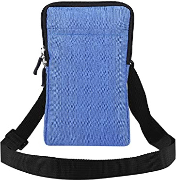 Handy Schultertasche Herren Kleine, Handytasche Gürtelclip Grau