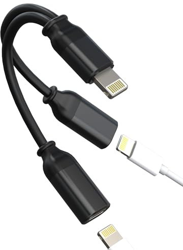 Adaptateur Jack Lightning 2-en-1 Audio Écouteurs Convertisseur Microphone Casque Accessoires Aux Câble Auxiliaire Voiture Dongle Écouteurs Chargeur pour iPad pour iPhone pour Apple 14 13 12 11 Pro Max