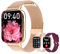 Montre Connectée Femme Homme avec Appel Bluetooth, 1,85 HD Smartwatch avec Podometre, SpO2, Cardiofréquencemètre, Moniteur de Sommeil, 100+ Sportifs Etanche IP67 Montre Intelligente pour Android iOS