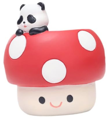 Baoblaze Blumentopf, Blumentopf, Cartoon-Figur, mit Abflusslöchern, Stifthalter, Pflanzgefäße, Behälter für den Garten im Freien, Zimmerpflanzen, Schreibtisch, Panda