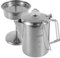Cafetière à Percolateur en Acier Inoxydable Transparent Cafetière D'extérieur avec Bouton en Verre Percolateur à Café pour Camping Feu Camp Café sur La Cuisinière