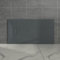 Aquariss Anthracite Rectangular Shower Tray Slate Effect SMC Slip-Resistant Shower Base for Bathroom Enclosures 1400x800mm with Waste