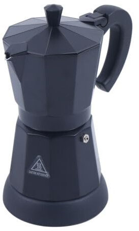 Dettchan Caffettiera elettrica da 300 ml, in alluminio, con fondo separato