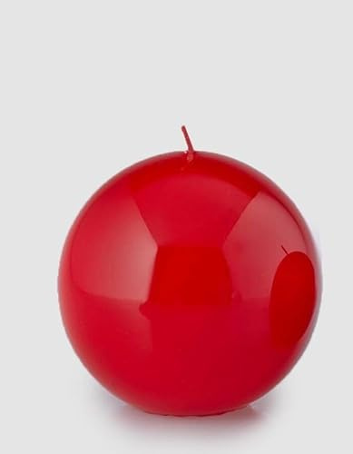 EDG Enzo De Gasperi Enzo De Gasperi Kerze Kugel D 10 cm rot lackiert