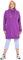 Ulla Popken Damen große Größen Übergrößen Plus Size Sweatkleid, Stehkragen, Langarm, Taschen lila 58+ 825247824-58+