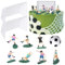 Xsstarmi 10 Pack Football Sports Cake Topper 3D Football Player Cake Pick Football Match Game Soccer Cake Decorations for Football Theme Baby Shower Wedding Birthday Party Supplies