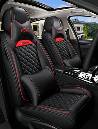 Autositzbezüge Für Nissan Qashqai J10 J11 2006-2027 | PU Leder Komplettset Auto-Schonbezüge, Airbag-freundlich, Autositzbezug Set& Kopfstützenbezügen