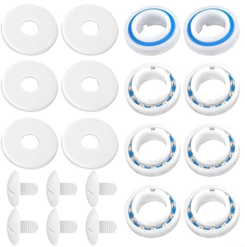 ZiStarlilife Kit de reconstruction de nettoyeur de piscine Polaris C60 C55, pièces de nettoyage de piscine Polaris 280 180, roulements de moyeu de roue de rechange, vis, rondelles pour l'entretien de