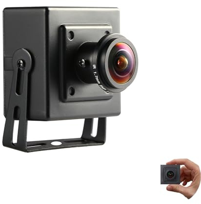 REVODATA 4MP Mini POE IP Kamera, Kleine POE Sicherheitskamera für den Innenbereich 1.7mm Fisheye Objektiv 170° Betrachtungswinkel P2P Remote View,H.265/H.264 Bewegungserkennung (I706-3-P-HS4)