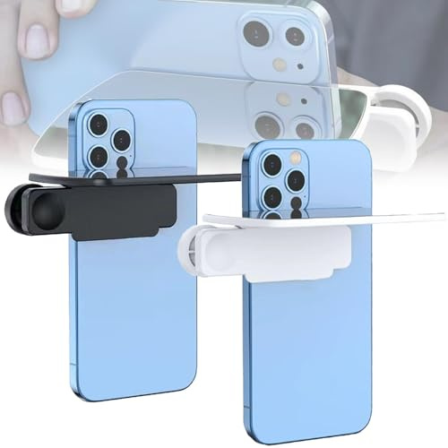 Mirror Effect Lens, Capture Stunning Reflections Instantly, Hd Glass Phone Photography Flip Mirror, Smartphone Camera Mirror Reflection Clip Kit,for Travel Photography (2 pcs)