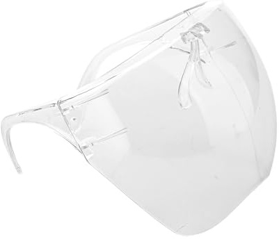 Yechiry Klares Gesichtsvisier, Vollständiger Gesichtsschutz vor Tröpfchenstaub, Ölrauch, Wiederverwendbares Visier mit HD-Transparenz und Kratzfestigkeit, Ideal für Frauen, Männer, Weihnachten,