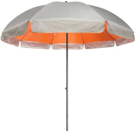 Générique Grand Parasol Extérieur Commercial pour Vendeurs De Rue Parasol De Marché Professionnel Double Couche avec Revêtement Argenté Tissu Oxford Imperméable Hauteur Réglable