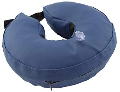 Trixie 19541 Schutzkragen, aufblasbar, XS: 20–24 cm/8 cm, blau