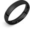 Soul-Cats Klassische Ring aus Edelstahl für Damen und Herren, schwarz, hochglanzpoliert, Ø 22 mm, Breite: 4 mm