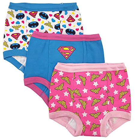 DC Comics Unisex-Baby Justice League Potty Training Pants Multipack Kleinkind, Trainerhöschen, aufs Töpfchen gehen, Jlg3pk, 4 Jahre (3er Pack)