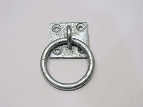 Eye Plate with Ring Binnacle (4 Hole Pad Galvanised Heavy Duty Marine)