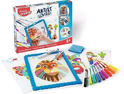 Maped Kreativ transparentes Künstlerbrett, perfekt zum Zeichnen und für lustige künstlerische Aktivitäten für Kinder ab 6 Jahren