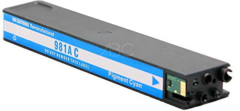 ABC Kompatible Druckerpatrone für HP 981X Cyan für HP Pagewide Enterprise Color 550 Series 556dn 556dna 556xh 556xha HP Pagewide Enterprise Flow MFP 580 586 586dn 586dna 586f 586fda 586z 586z