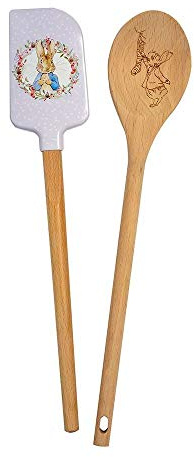 Stow Green Peter Rabbit Weihnachts-Kochset mit Pfannenwender und Löffel, 2-teilig