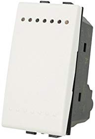 Interruttore 1P 16A Unipolare, Compatibile Con Bticino Living (Bianco)