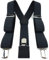 TigerTie Unisex Hosenträger in Y-Form mit 3 extra starken Clips - Farbe in anthrazit schwarz gemustert - hochwertige Verarbeitung - Breite 35 mm