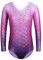 ZNYUNE Mädchen Farbverlauf Gymnastikanzug Langarm Kinder Gymnastik Trikot Klassisch 269 Purple 8A