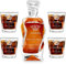 Maverton Set Decanter per Whisky in vetro - da 700 ml - incisione personalizzata - Caraffa con 4/6 bicchieri - idea regalo per il compleanno - per l’ uomo - Corona reale