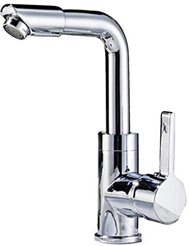 VVW&LIU 360 Rotation Bec Mitigeur De Cuisine Moderne Robinet De Lavabo en Laiton Poli Mitigeur Lavabo,Jaune,h