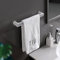 Porte-serviettes murales auto-adhésifs pour serviette de cuisine Barre de salle de bains accessoires de salle de bain porte-essuie-serviette Support suspendu-gris