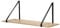 Calicosy - Étagère Murale Grande Profondeur - Décor Bois - Panneaux De Particules - Support Métal - Étagère À Fixer - Salon, Séjour, Chambre - Style Industriel - Jusqu'à 3 kg - L 80 x P 30 x H 30 cm