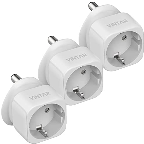 VINTAR 3PC Deutschland Nach Südafrika Reiseadapter, EU Outlet Adapter Für Mosambik, Bhutan, Namibia, Botswana - Typ M