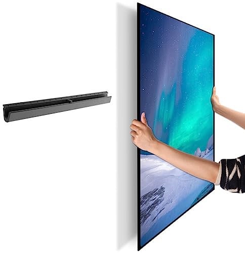 AENTGIU No Stud TV Mount for Drywall, Low Profile TV Wall Bracket Fits 22 to 55 Inch Flat Screen TVs, Apartment Friendly No Drill Installation with VESA 200x200, Mark Free