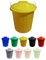 Jardin202 - Cubo Basura de plástico con Tapadera | Cubo almacenaje y reciclar (100 litros, Amarillo)