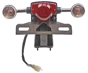 Universal Rücklicht Blinker E-Geprüft passend für Sym Cello, Benzhou Retro Roller – Bremslicht, Blinker, BAY15D 12V 21/5W, BA15S 12V 10W, 12V Spannung