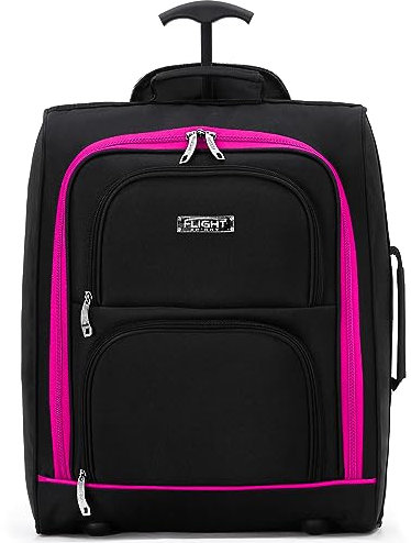 Flight Knight Handgepack-kabinenkoffer, Easyjet-untersitzzulassung, 2 Rollen, Leichte Tasche, Ideal Fur Flugreisen, 45 X 36 X 20 cm