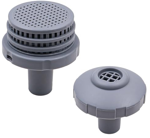 Alnicov Kits de Conectores de Chorro de Agua para Piscina con Rejilla de Filtro de Salida, Boquilla de Entrada y tapón de Orificio con Accesorios de 1,25 Pulgadas