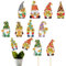 8Pcs DIY Diamond Painting Blumenstecker Gartenstecker, Diamant Painting Blumentopf Deko Gartendeko, Gartenpfähle Schmetterling Stangen Garten Ornamente (Kobold)