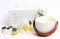 Yogi Jasmin Kerze & Kristalle Harmonie Set - Duales Aromatherapie-Erlebnis mit Lavasteinen, Kristallen & ätherischem Öl Duftkerzen Geschenkset für Frauen, Natürliches Soja Ungiftig, Langanhaltender