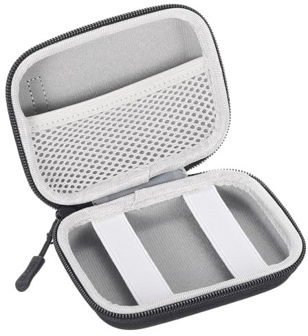 PATIKIL Digital Camera Carrying Case, EVA Small Protective Case Carrying Bag for Digital Camera 4.72 x 3.54 Camera Storage Bag for SD Card Cable, Black