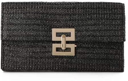 LHHMZ Straw Clutch Purse Bag for Women Summer Clutch Beach Bag Envelope Woven Bag Beach Clutch Bag