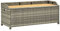 Rantry Gartenbank mit Stauraum Sitzbank Rattanbank Terrassenbank Möbel Parkbank SitzbankGartenmöbel Balkonmöbel 120 cm Poly Rattan Grau