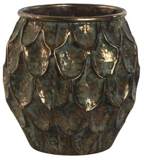 Home ESPRIT Pot doré métal Vintage 28 x 28 x 28 cm