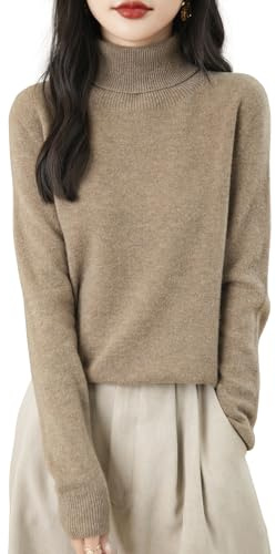 Chanyarn Damen 100% Merinowolle Rollkragenpullover 2024 First-Line Ready to Wear Langarm nahtlosem Strick Elegant Pullover