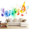 Fototapete Musik Farbige Noten 400 x 280 cm Tapete Moderne Design Wanddeko Weiß Vlies Tapeten Wohnzimmer Schlafzimmer Kinderzimmer Flur Wand Dekoration tapete