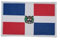 Bestickte Aufnäher Dominikanische Republik mit offiziellen Farben, gesticktes Wappen, bestickte Motorradflicken, Militärflicken, Aufnäher (Dominikanische Republik)