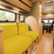 SYLC Bezüge Für Wohnwagenpolster Jacquard, rutschfeste Wohnmobil Sitzbezüge Mit 2 Cord, Sofa Sitzkissenbezug Für Schonbezug Wohnwagen Polster (Yellow,W 160-195 cm, D 60-90 cm)